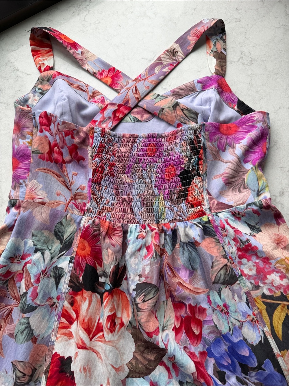 Anthropologie Floral Dress in Black and Multicolor - Picture 5 of 13